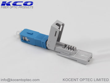 0.3dB Insertion Loss 55dB Return Loss 3D Pass SC Fast Connector Field Assembly Connector for FTTH Drop Cable