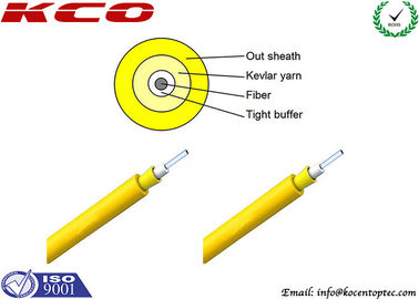 3.0mm Simplex LSZH Indoor Fiber Optic Cable Single Mode PVC for SC FC LC ST Patch Cord