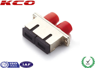 Hybrid Duplex Fiber Optic Adapter SC to FC / FC to SC Metal Low Insertion Loss