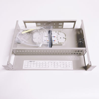 Bảng điều khiển sợi quang FTTH Hộp 19 inch 2U 48 Cổng SC Simplex LC Duplex