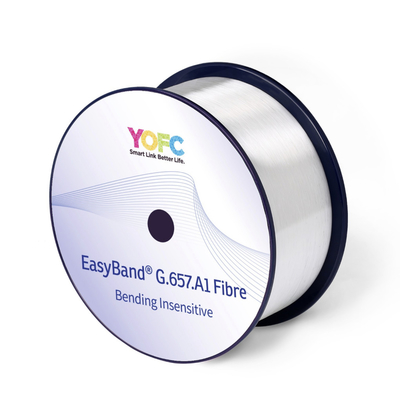 YOFC G657A1 EasyBand Bending Insensitive SM Fiber Core Bare Optical Fiber Spool cho cáp quang