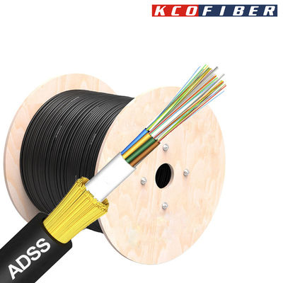 Tất cả điện đệm 24fo 48fo 96fo đơn chế độ Cáp quang ngoài trời ADSS