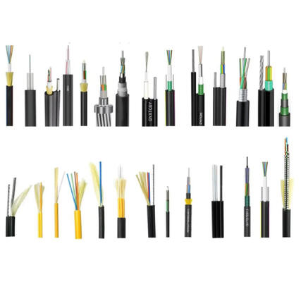 4 Cores Single Mode G652D GYXTW Fiber Optic Cable for Aerial Duct Direct Burial Outdoor Fiber Optic Cable