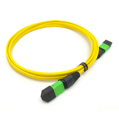 32fibers SMF Single Mode MPO-32 MTP-32 APC Green Elite Loss Fiber Optical Trunk Cable Micro Cable 3.0mm