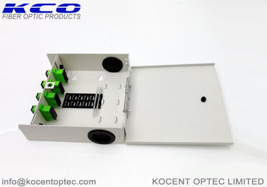 Hộp đầu cuối 8 sợi quang FTB OTB Wallmount FTTH SC / APC Băng thép kép
