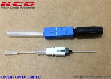 SC / UPC Hot Melt Fiber Optic Ftth Fast Connector 0.9mm Pigtail SOC Data Center Cài đặt
