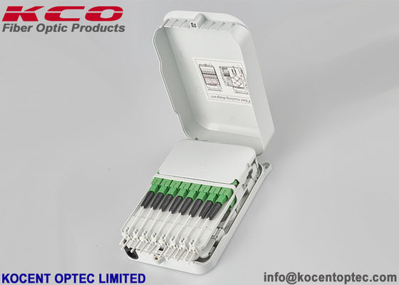 16 Cores Fiber Optic Terminal Box with IP55 Protection and 1x16 PLC Splitter for Indoor Wall Mount