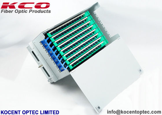 96 Core Rack Mount Fiber Terminal Terminal ODF Unit / 96fo Steel Material
