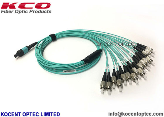 MPO-16 MTP-16 to LC Patch Cord High Density Trunk Cable OM3-300 50/125 40G 100G