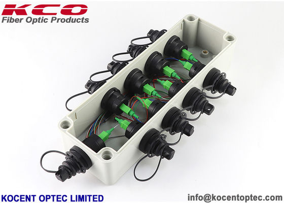 FTTH FTTA ngoài trời chống nước SC APC Adapter Sợi quang Splice Closure 1 * 8 Splitter