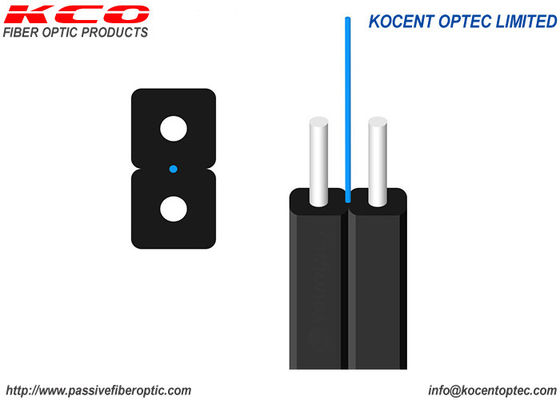 G657A 1core 2wire LSZH Cáp quang thả FTTH trong nhà màu đen