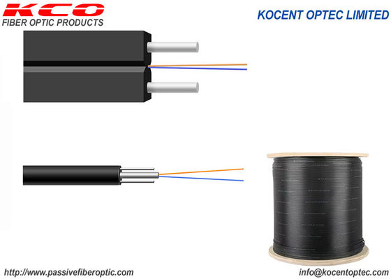 PVC LSZH 2fo SM Monomode G657A Cáp FTTH bằng sợi quang 2km 1km