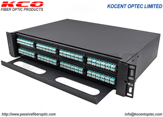 Bảng điều khiển Patch 19 inch 2U MPO 192 Core MTP Rack Mount ODF LC Duplex