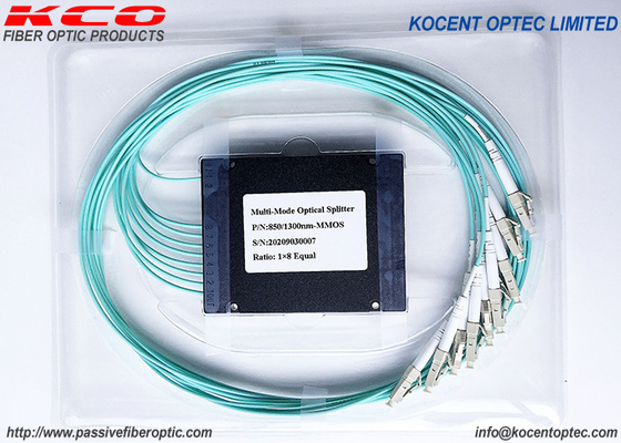 MM OM2 OM3 OM4 Fiber Optic Multimode Splitter 1*8 1*4 1*16 1*2 Loại hộp ABS