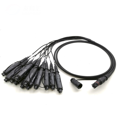 CPRI ngoài trời MPO MTP 12 lõi sợi quang dây đệm cho tháp viễn thông quân đội chiến thuật